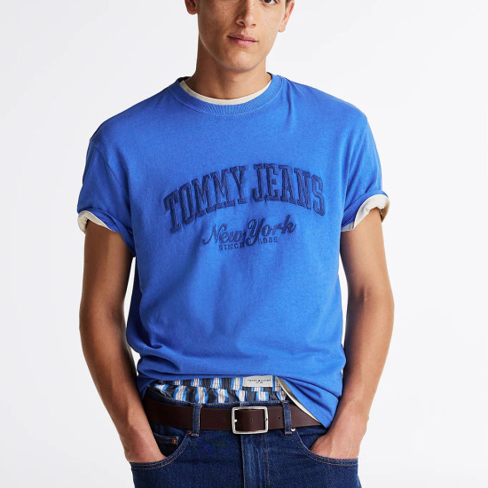 Tommy Hilfiger Ανδρική κοντομάνικη μπλούζα Varsity Washed T-Shirt